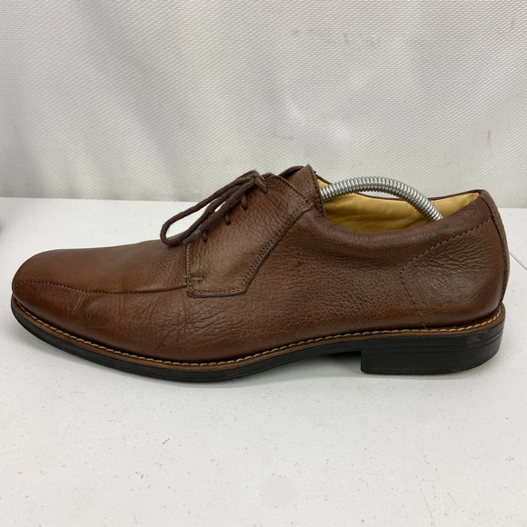 Sandro Moscoloni Oxford Bicycle Toe Brown Pebbled Leather 17007 Mens Size 11D - Picture 5 of 12